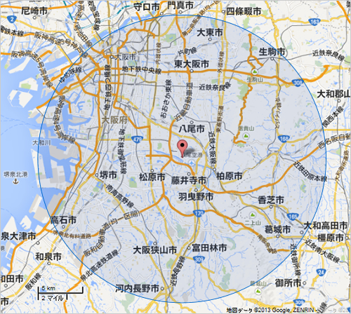 訪問エリア地図イメージ